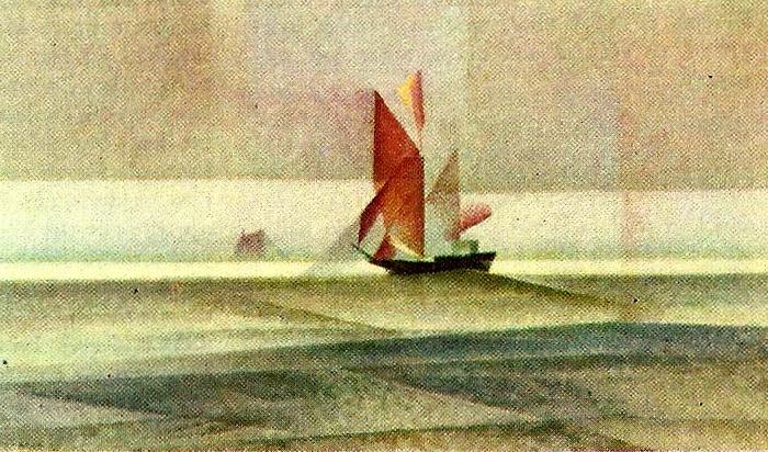 lyonel feininger skonare till sjoss